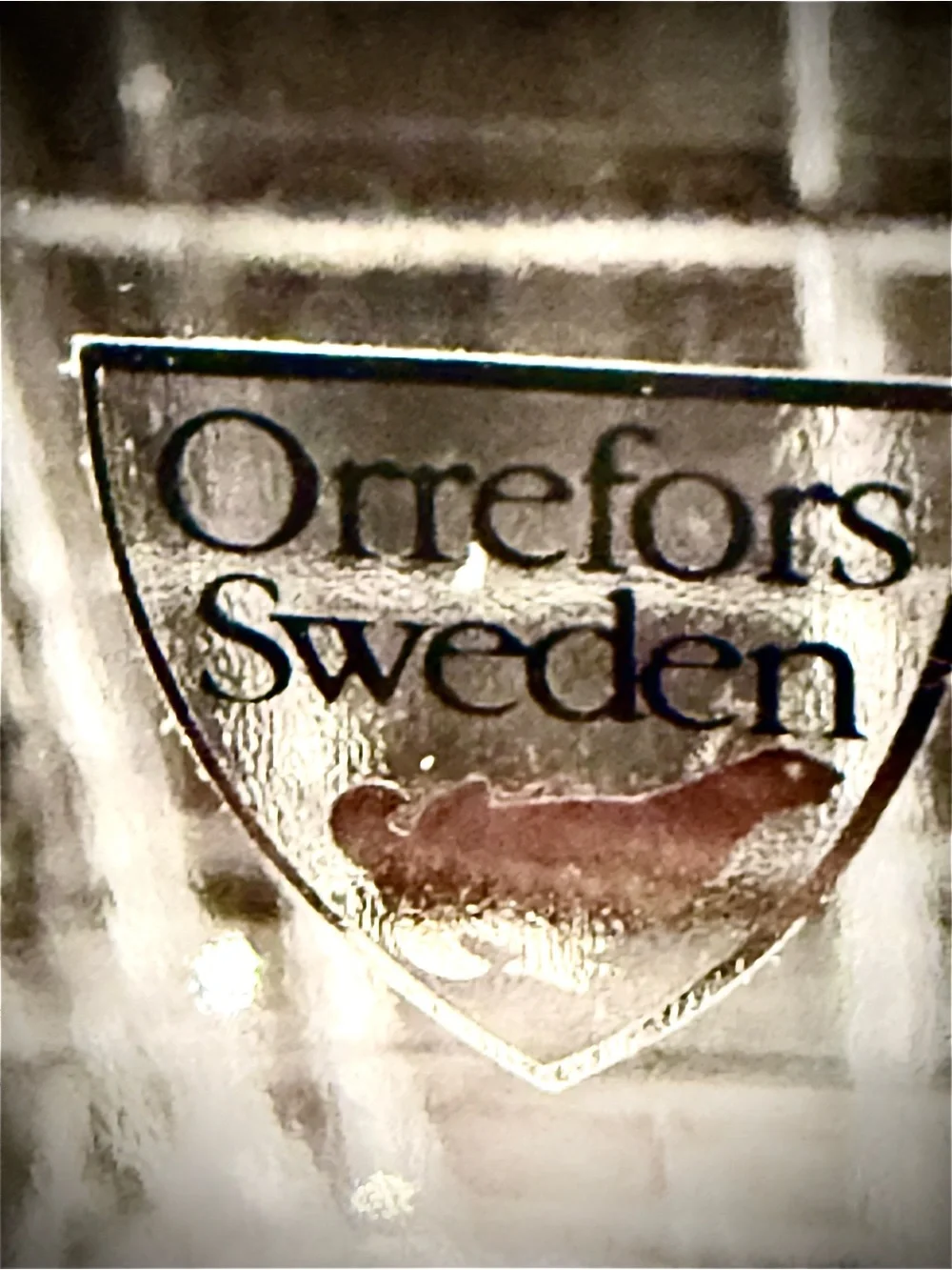 Orrefors Street Decanter w/ Original Box & 2 Tumblers Set w/original box Clear